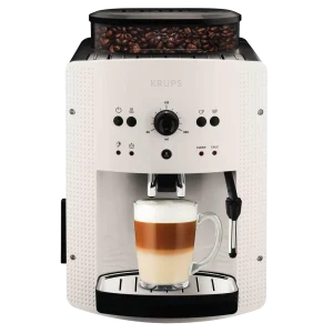 Krups EA810570 Essential White Kaffeevollautomat bei vibequelle