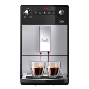Melitta Espresso Kaffeevollautomat Purista Espressomaschine Kaffee silber schwarz bei vibequelle