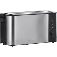 SEVERIN 4-Scheiben-Toaster AT 2590, Edelstahl / schwarz bei vibequelle