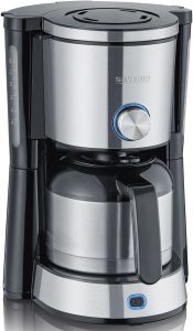 SEVERIN KA 4845 TypeSwitch Kaffeemaschine schwarz, 8 Tassen bei vibequelle