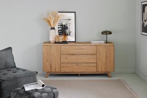 Sideboard JAHNKE “LIBRE SB 150”, braun (montana eiche), B:150cm H:77,4cm T:39,2cm, Holzwerkstoff, Sideboards, Sideboard, Sideboard, Kommode, skandinavisch, Montana-Eiche, Breite 150 cm bei vibequelle
