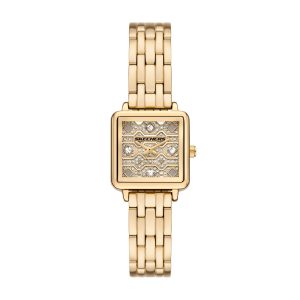 Quarzuhr SKECHERS “KATELLA”, gelbgoldfarben, Armbanduhren, Damen, Quarzuhr, Armbanduhr, Damenuhr, analog, Glassteine bei vibequelle