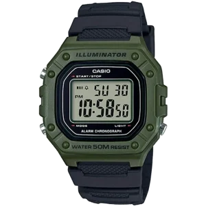 Digitale Sportuhr Casio W-218H-3AVEF schwarz bei vibequelle