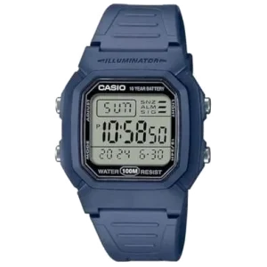 Sportuhr Casio W-800H-2A Blau, wasserdicht bis 100 m bei vibequelle