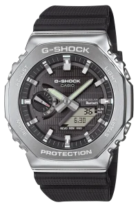 Casio G-Shock G-Steel Herrenuhr Solar Bluetooth Schwarz GBM-2100-1AER bei vibequelle