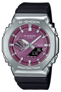 Casio G-Shock Herrenuhr Solar Bluetooth Weinrot GBM-2100A-4BER bei vibequelle