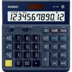 CASIO DH-12ET Tischrechner blau bei vibequelle