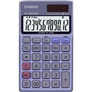 CASIO SL-320TER+ Taschenrechner stahlblau bei vibequelle