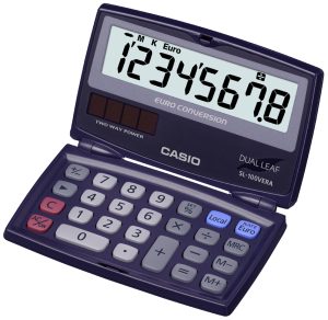 CASIO SL-100VERA Taschenrechner blau bei vibequelle