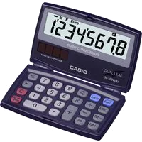 CASIO SL-100VERA Taschenrechner blau bei vibequelle