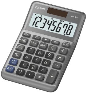 CASIO MS-80F Tischrechner grau bei vibequelle
