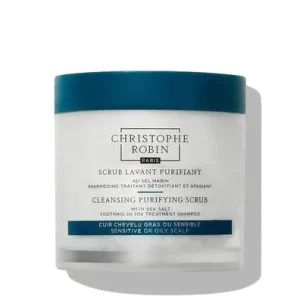 Christophe Robin Reinigungsscrub mit Meersalz – Peelingshampoo für fettige Kopfh bei vibequelle