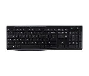 Logitech K270 Wireless Keyboard Funk Tastatur Deutsch, QWERTZ Schwarz Spritzwassergeschützt bei vibequelle