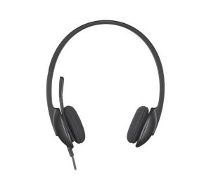 Logitech H340 On Ear Headset kabelgebunden Stereo Schwarz Mikrofon-Rauschunterdrückung Computer bei vibequelle
