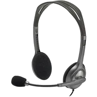 Logitech H111 Headset schwarz, grau bei vibequelle