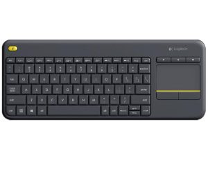 Logitech K400 Plus Tastatur kabellos schwarz bei vibequelle