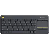 Logitech K400 Plus Tastatur kabellos schwarz bei vibequelle