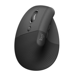 Logitech Lift Left Maus ergonomisch kabellos graphit bei vibequelle