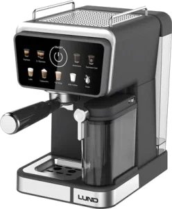 Kaffeevollautomat mit Milchaufschäumer 1350W, 9-in-1 – LUND bei vibequelle