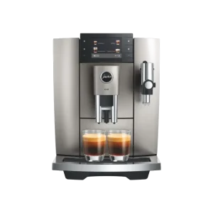 JURA E8 Midnight Silver (ED) Kaffeevollautomat – Silber bei vibequelle