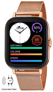 Smartwatch Lotus Sportuhr Edelstahlband rosegolden 50045/1 bei vibequelle