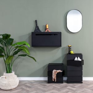 Schuhschrank SPINDER DESIGN “SPORTIVA”, schwarz, B:76cm H:37,7cm T:17,6cm, Stahl, Schränke, Schuhschrank, Stahlschuhschrank für Sportschuhe und Zubehör bei vibequelle