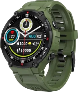 Herren Smart Watch, Smart Watch mit Bluetooth Calling, Herren Fitness Smart Armeegrün – Renkin bei vibequelle