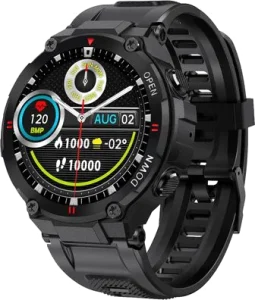 Herren Smart Watch, Smart Watch mit Bluetooth Calling, Herren Fitness Smart Schwarz – Renkin bei vibequelle