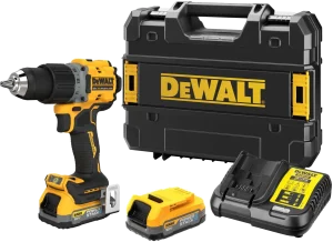 DeWalt Akku-Bohrschrauber DCD800E1T-QW 18V Powerstack-Akku – STANLEY BLACK & DECKER Deutschland GmbH bei vibequelle