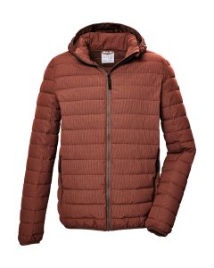 Steppjacke “GS 84 MN QLTD JCKT”, Herren, Gr. L, rot (rostrot), Obermaterial: 100% Polyester.Futter: 100% Polyester.Füllung: 100% Polyester, G.I.G.A. DX BY KILLTEC, Jacken Steppjacke, Herren Steppjacke m. abnehm. Kapuze, wasserabweisend, winddicht