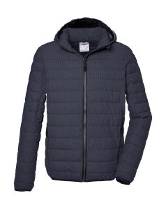 Steppjacke “GS 84 MN QLTD JCKT”, Herren, Gr. L, blau (navy), Obermaterial: 100% Polyester.Futter: 100% Polyester.Füllung: 100% Polyester, G.I.G.A. DX BY KILLTEC, Jacken Steppjacke, Herren Steppjacke m. abnehm. Kapuze, wasserabweisend, winddicht