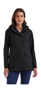 Funktionsjacke “GS 54 WMN JCKT”, Damen, Gr. 36, schwarz, Obermaterial: 100% Polyester.Futter: 100% Polyester, G.I.G.A. DX BY KILLTEC, Jacken Funktionsjacke, Wasserdicht, atmungsaktiv, recycelte Materialien, abnehmbare Kapuze