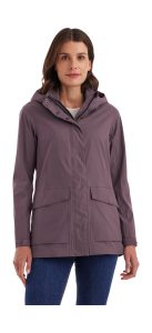 Funktionsjacke “GS 54 WMN JCKT”, Damen, Gr. 36, lila (pflaume), Obermaterial: 100% Polyester.Futter: 100% Polyester, G.I.G.A. DX BY KILLTEC, Jacken Funktionsjacke, Wasserdicht, atmungsaktiv, recycelte Materialien, abnehmbare Kapuze