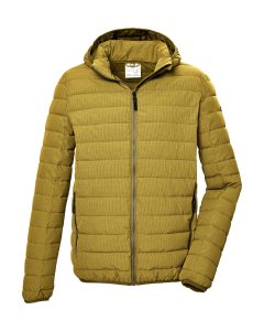 Steppjacke “GS 84 MN QLTD JCKT”, Herren, Gr. L, gelb, Obermaterial: 100% Polyester.Futter: 100% Polyester.Füllung: 100% Polyester, G.I.G.A. DX BY KILLTEC, Jacken Steppjacke, Herren Steppjacke m. abnehm. Kapuze, wasserabweisend, winddicht