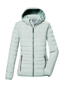 Steppjacke “GS 63 WMN QLTD JCKT_Uyaka”, Damen, Gr. 40, grün (mint), Obermaterial: 100% Polyester.Futter: 100% Polyester.Füllung: 100% Polyester, G.I.G.A. DX BY KILLTEC, Jacken Steppjacke, Steppjacke: wasser- und windabweisend, atmungsaktiv, abzippbare Kapuze