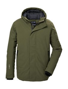 Funktionsjacke “GW 11 MN JCKT”, Herren, Gr. L, grün (olivgrün), Obermaterial: 100% Polyester.Futter: 100% Polyester.Füllung: 100% Polyester, G.I.G.A. DX BY KILLTEC, Jacken Funktionsjacke, Wasserdichte, atmungsaktive Winterjacke mit verstellbarer Kapuze