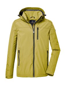 Funktionsjacke “GS 13 MN JCKT”, Herren, Gr. L, grün (pistazie), Obermaterial: 100% Polyester.Futter: 100% Polyester, G.I.G.A. DX BY KILLTEC, Jacken Funktionsjacke, Wasserabweisende Herrenjacke mit abnehmbarer Kapuze und Zippern