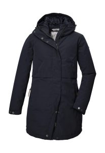 Parka “GW 41 WMN PRK”, Damen, Gr. 34, blau (navy), Oberstoff: 88% Polyester, 12% Baumwolle, Futter: 100% Polyester, Wattierung: 100% Polyester, G.I.G.A. DX BY KILLTEC, Jacken Parka, Trendiger Damenparka, warm, wasserabweisend, winddicht, atmungsaktiv