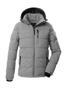 Steppjacke “GW 45 MN QLTD JCKT”, Herren, Gr. L, grau, Obermaterial: 100% Polyester.Futter: 100% Polyester.Füllung: 100% Polyester, G.I.G.A. DX BY KILLTEC, Jacken Steppjacke, Wasserabweisende Steppjacke, abnehmbare Kapuze, verstellbare Details