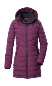 Steppmantel “GW 74 WMN QLTD PRK”, Damen, Gr. 36, orchidee, Obermaterial: 100% Polyester.Futter: 100% Polyester.Füllung: 100% Polyester, G.I.G.A. DX BY KILLTEC, Mäntel Steppmantel, Wasserabweisender, winddichter Steppparka mit abnehmbarer Kapuze