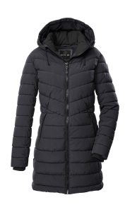 Steppmantel “GW 74 WMN QLTD PRK”, Damen, Gr. 36, blau (navy), Obermaterial: 100% Polyester.Futter: 100% Polyester.Füllung: 100% Polyester, G.I.G.A. DX BY KILLTEC, Mäntel Steppmantel, Wasserabweisender, winddichter Steppparka mit abnehmbarer Kapuze