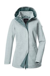 Funktionsjacke “GW 78 WMN JCKT”, Damen, Gr. 36, blau (graublau), Oberseite: 100% Polyester.Rückseite: 100% Polyester.Futter: 100% Polyester, G.I.G.A. DX BY KILLTEC, Jacken Funktionsjacke, Wärmende, windabweisende Jacke mit 2-Wege-Reißverschluss