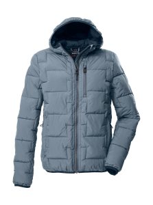 Steppjacke “GW 72 MN QLTD JCKT”, Herren, Gr. L, blau (graublau), Obermaterial: 100% Polyester.Futter: 100% Polyester.Füllung: 100% Polyester, G.I.G.A. DX BY KILLTEC, Jacken Steppjacke, Wasserabweisende Herren Steppjacke mit 10.000 mm Wassersäule