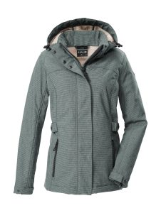 Softshelljacke “GW 35 WMN SFTSHLL JCKT”, Damen, Gr. 36, jade, Oberseite: 90% Polyester, 10% Elasthan.Rückseite: 100% Polyester, G.I.G.A. DX BY KILLTEC, Jacken Softshelljacke, Wasserdichte, atmungsaktive Softshelljacke mit abnehmbarer Kapuze