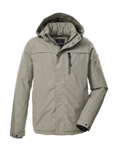Funktionsjacke “GW 39 MN JCKT”, Herren, Gr. L, grün (helloliv), Obermaterial: 88% Polyester, 12% Baumwolle.Futter: 100% Polyester.Füllung: 100% Polyester, G.I.G.A. DX BY KILLTEC, Jacken Funktionsjacke, Wasserdichte, atmungsaktive Winterjacke mit verstellbarer Kapuze