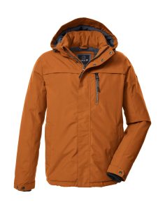 Funktionsjacke “GW 39 MN JCKT”, Herren, Gr. L, rostbraun, Obermaterial: 88% Polyester, 12% Baumwolle.Futter: 100% Polyester.Füllung: 100% Polyester, G.I.G.A. DX BY KILLTEC, Jacken Funktionsjacke, Wasserdichte, atmungsaktive Winterjacke mit verstellbarer Kapuze
