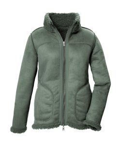Wendejacke “GW 62 WMN JCKT”, Damen, Gr. 36, mint, Obermaterial: 100% Polyester, G.I.G.A. DX BY KILLTEC, Jacken, Wendbare Damenjacke in Wildlederoptik, warm, mit 4 Taschen