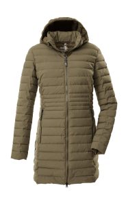 Steppmantel “GW 77 WMN QLTD PRK”, Damen, Gr. 36, schlamm, Obermaterial: 100% Polyester.Futter: 100% Polyester.Füllung: 100% Polyester, G.I.G.A. DX BY KILLTEC, Mäntel Steppmantel, Damen Funktionsparka: wasserabweisend, winddicht, atmungsaktiv