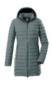 Steppmantel “GW 77 WMN QLTD PRK”, Damen, Gr. 38, jade, Obermaterial: 100% Polyester.Futter: 100% Polyester.Füllung: 100% Polyester, G.I.G.A. DX BY KILLTEC, Mäntel Steppmantel, Damen Funktionsparka: wasserabweisend, winddicht, atmungsaktiv