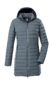 Steppmantel “GW 77 WMN QLTD PRK”, Damen, Gr. 36, blau (graublau), Obermaterial: 100% Polyester.Futter: 100% Polyester.Füllung: 100% Polyester, G.I.G.A. DX BY KILLTEC, Mäntel Steppmantel, Damen Funktionsparka: wasserabweisend, winddicht, atmungsaktiv